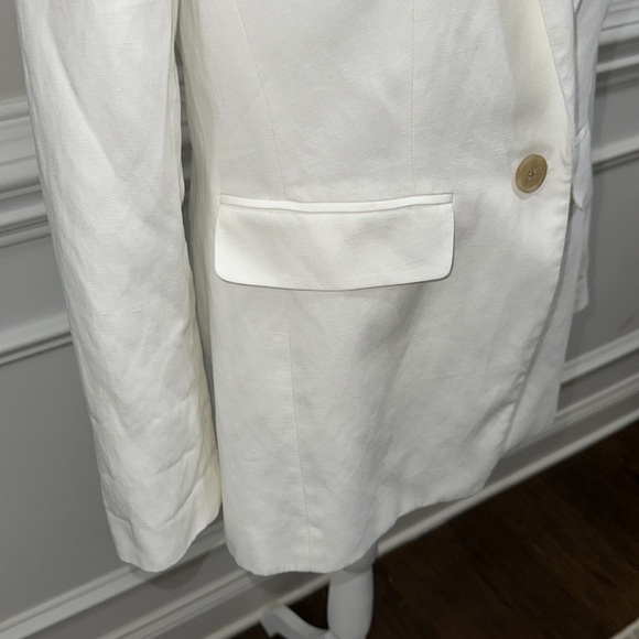LOFT Women’s Fluid Modern Blazer Whisper White Jacket sz 4 - Picture 6 of 13